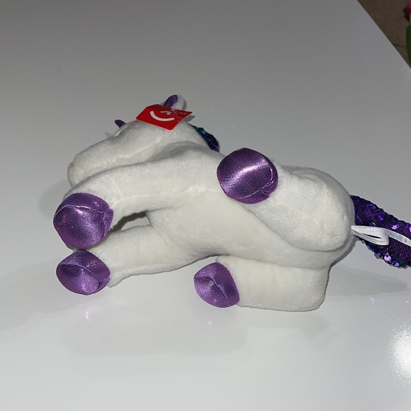 Purple unicorn stuffed animal - Picture 7 of 10